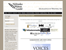 Tablet Screenshot of nebraskawriters.org
